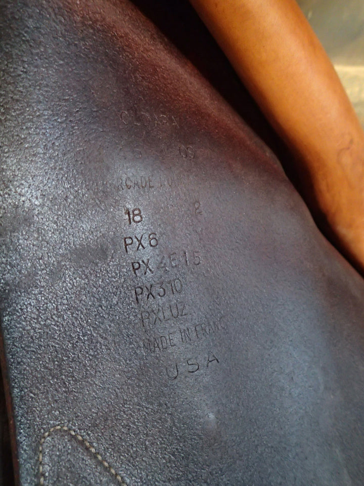 18" Devoucoux Oldara Saddle - 2009 - Full Buffalo - 2 Flaps - 4.25" dot to dot