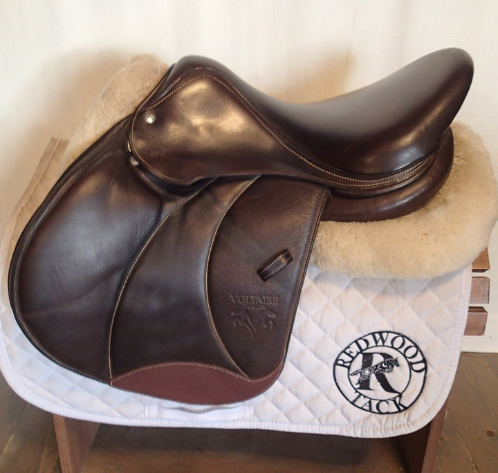 16.5" Voltaire Stuttgart Saddle - Full Buffalo - 2022 - 2A Flaps - 4.75" dot to dot - Pro Panels