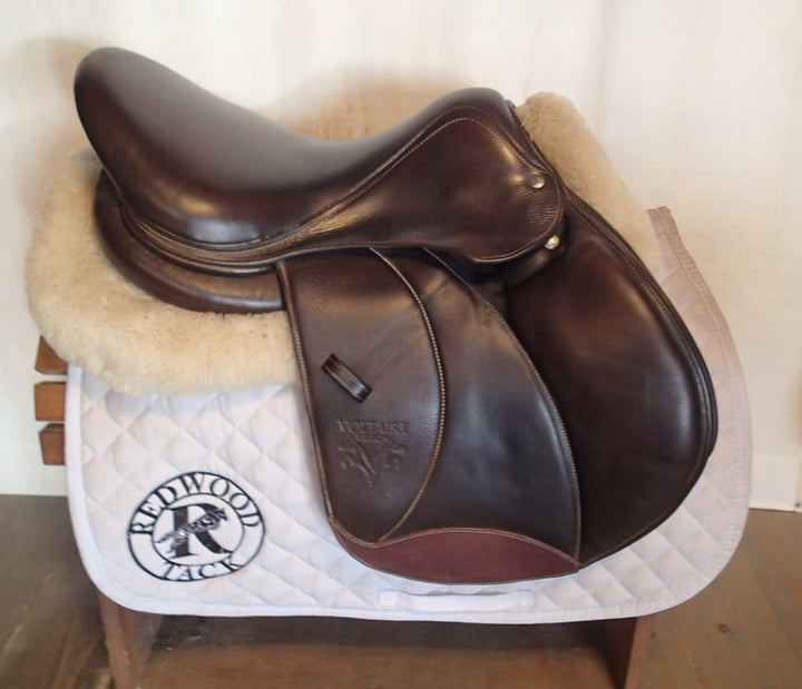 16.5" Voltaire Stuttgart Saddle - Full Buffalo - 2022 - 2A Flaps - 4.75" dot to dot - Pro Panels