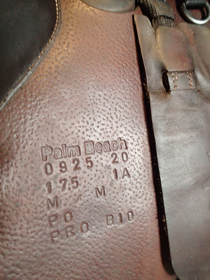 17.5" Voltaire Palm Beach Saddle - Full Buffalo - 2020 - 1A Flaps - 4.75" dot to dot - Pro Panels