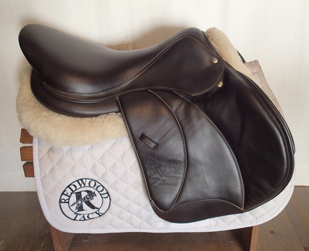 18" Voltaire Stuttgart Saddle - Full Buffalo - 2018 - 3AA Flaps - 4.75" dot to dot - Pro Panels