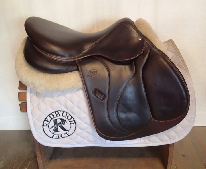 17" Devoucoux Biarritz O Saddle - Full Buffalo - 2021 - 3AB Flaps - 4.5" dot to dot