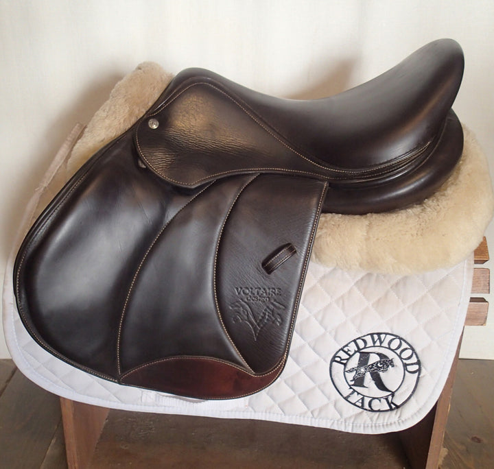 17" Voltaire Stuttgart Saddle - Full Buffalo - 2019 - 2AA Flaps - 5" dot to dot - FIN Panels (953)