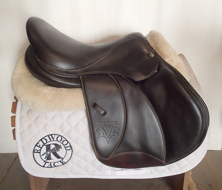 17" Voltaire Stuttgart Saddle - Full Buffalo - 2019 - 2AA Flaps - 5" dot to dot - FIN Panels (953)