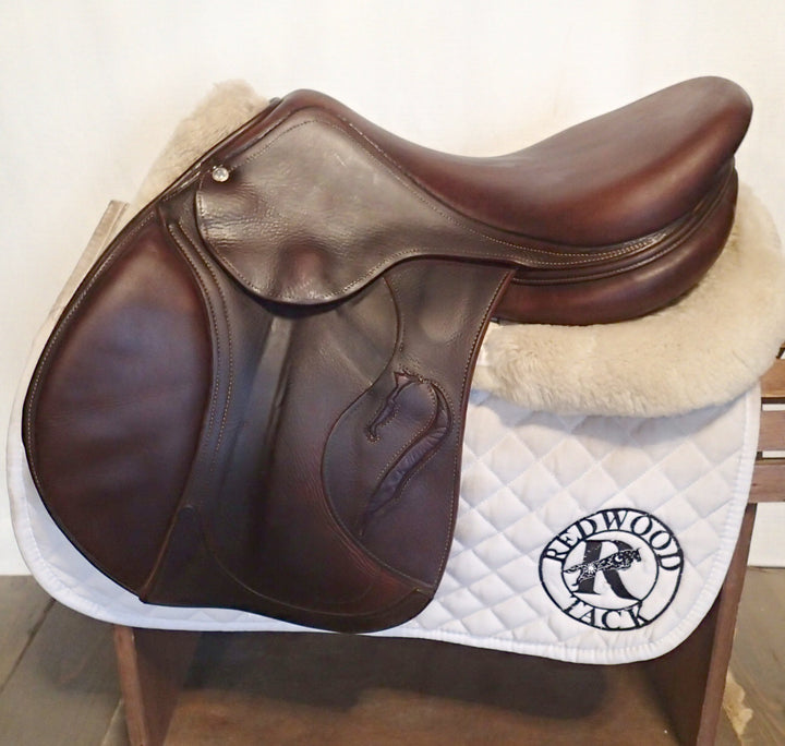 17" Antares Evolution Saddle - Full Buffalo - 2014 - 2N Flaps - 4.5" dot to dot (955)