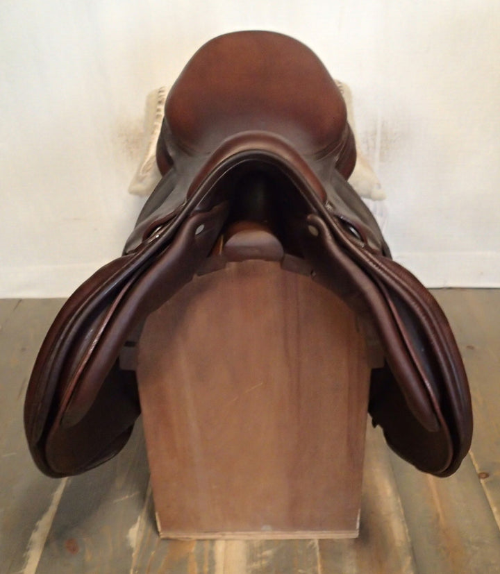 17" Antares Evolution Saddle - Full Buffalo - 2014 - 2N Flaps - 4.5" dot to dot (955)