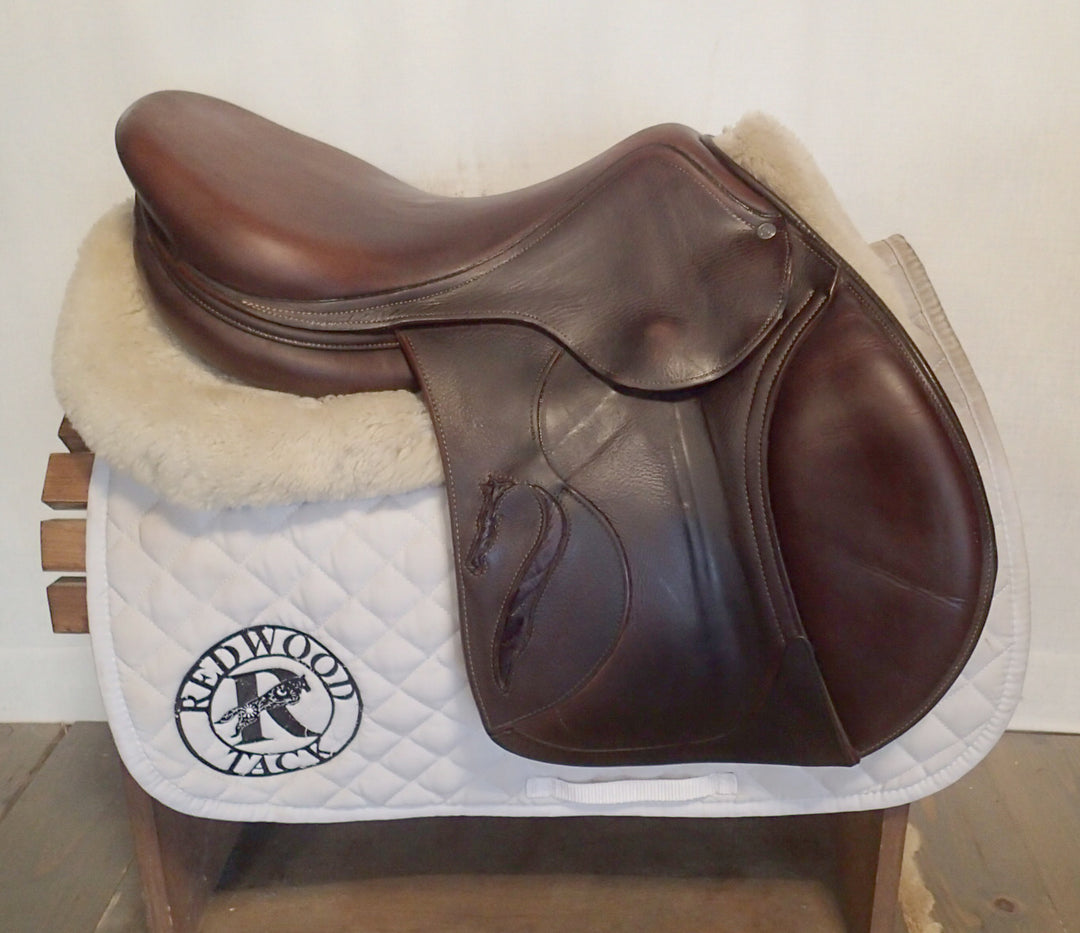 17" Antares Evolution Saddle - Full Buffalo - 2014 - 2N Flaps - 4.5" dot to dot (955)