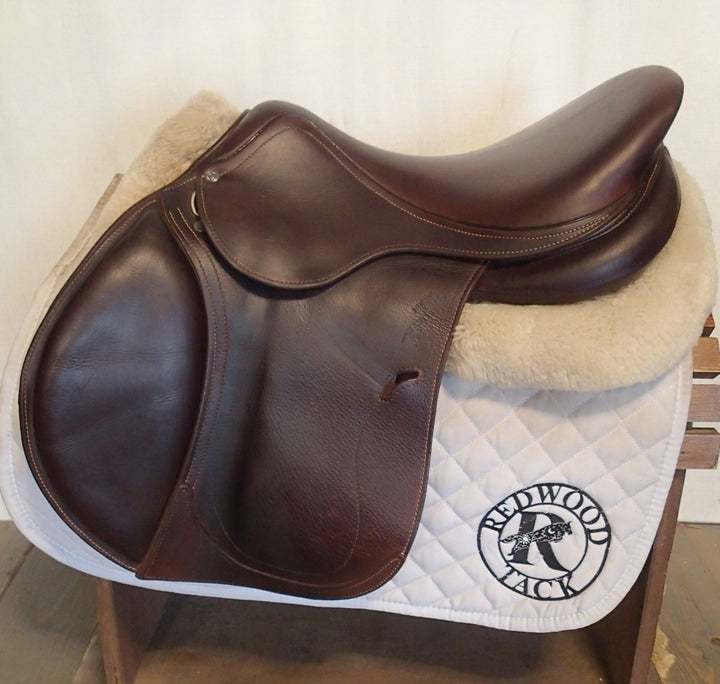 17.5" Antares Connexion Saddle - Full Buffalo - 2020 - 3A Flaps - 5" dot to dot (956)