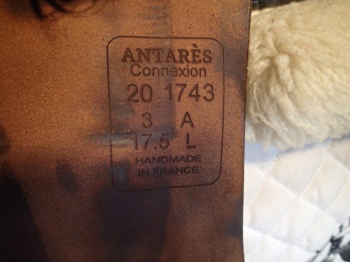17.5" Antares Connexion Saddle - Full Buffalo - 2020 - 3A Flaps - 5" dot to dot (956)