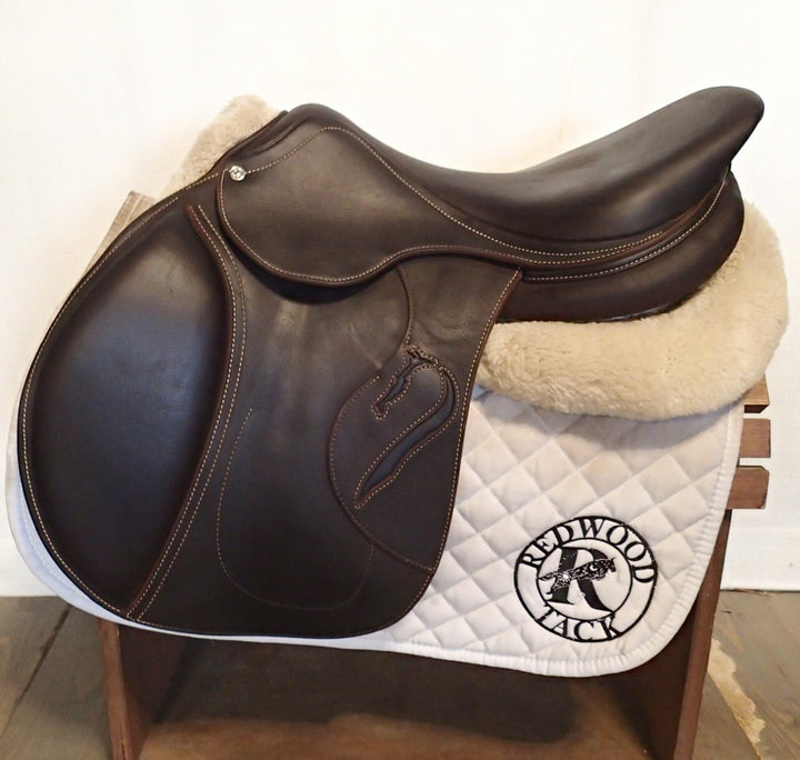 17.5" Antares Evolution Saddle - Full Buffalo - 2022 - 4AB Flaps - 4.5" dot to dot (961)