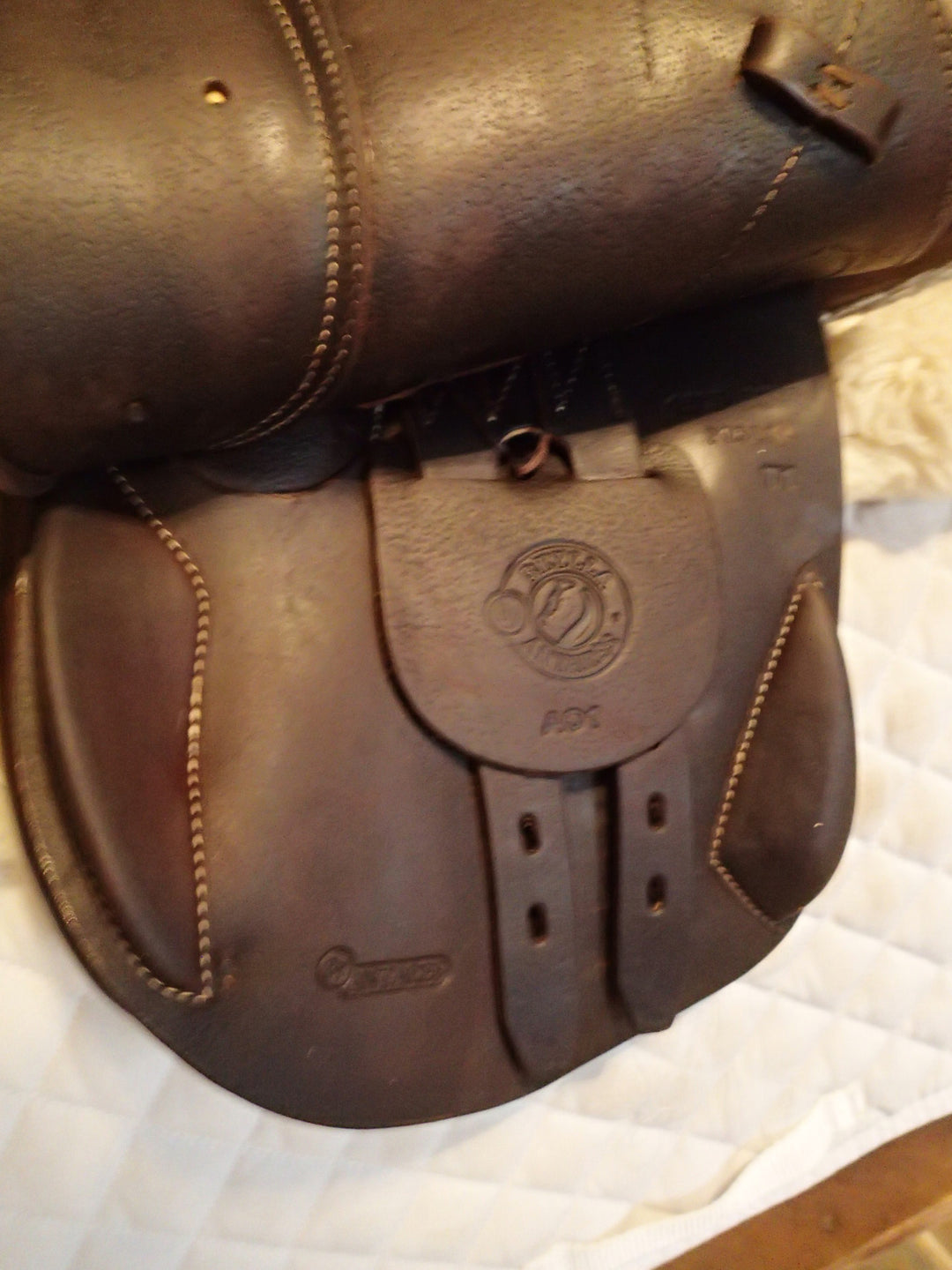 15" / 15.5" Antares Skylla Saddle - Full Buffalo - 2021 - 4.5" dot to dot (962)
