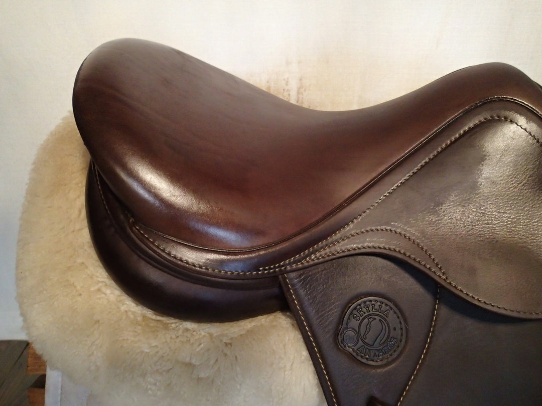 15" / 15.5" Antares Skylla Saddle - Full Buffalo - 2021 - 4.5" dot to dot (962)