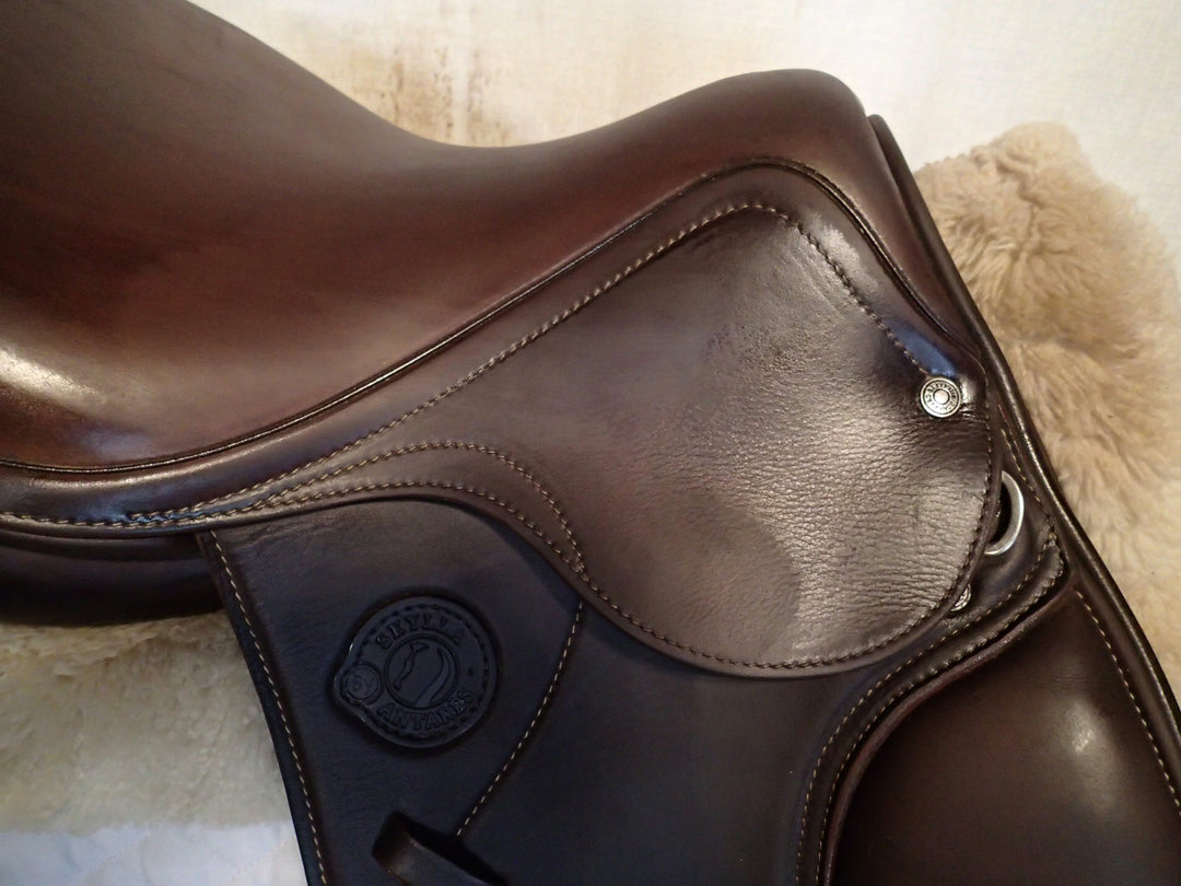 15" / 15.5" Antares Skylla Saddle - Full Buffalo - 2021 - 4.5" dot to dot (962)