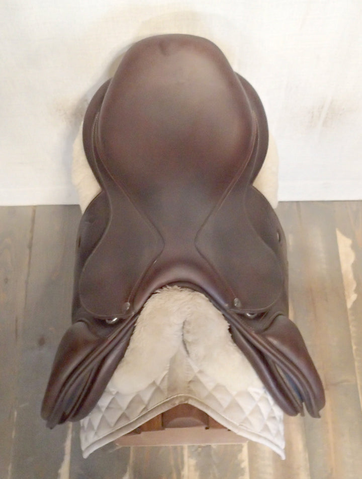 18" Antares Connexion Saddle - Full Buffalo - 2017 - 3A Flaps - 5" dot to dot (963)