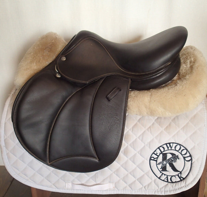 15" Voltaire Welli Saddle - Full Buffalo - 2019 - 0A Flaps - 4.75" dot to dot - FIN Panels (966)