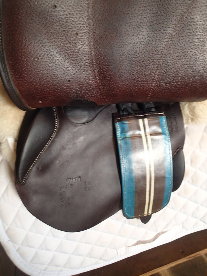 15" Voltaire Welli Saddle - Full Buffalo - 2019 - 0A Flaps - 4.75" dot to dot - FIN Panels (966)