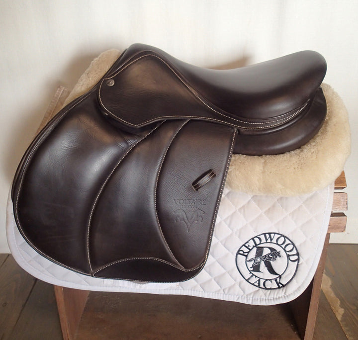 16.5" Voltaire Palm Beach Saddle - Full Buffalo - 2024 - 3AA Flaps - 4.75" dot to dot - Pro Panels (967)