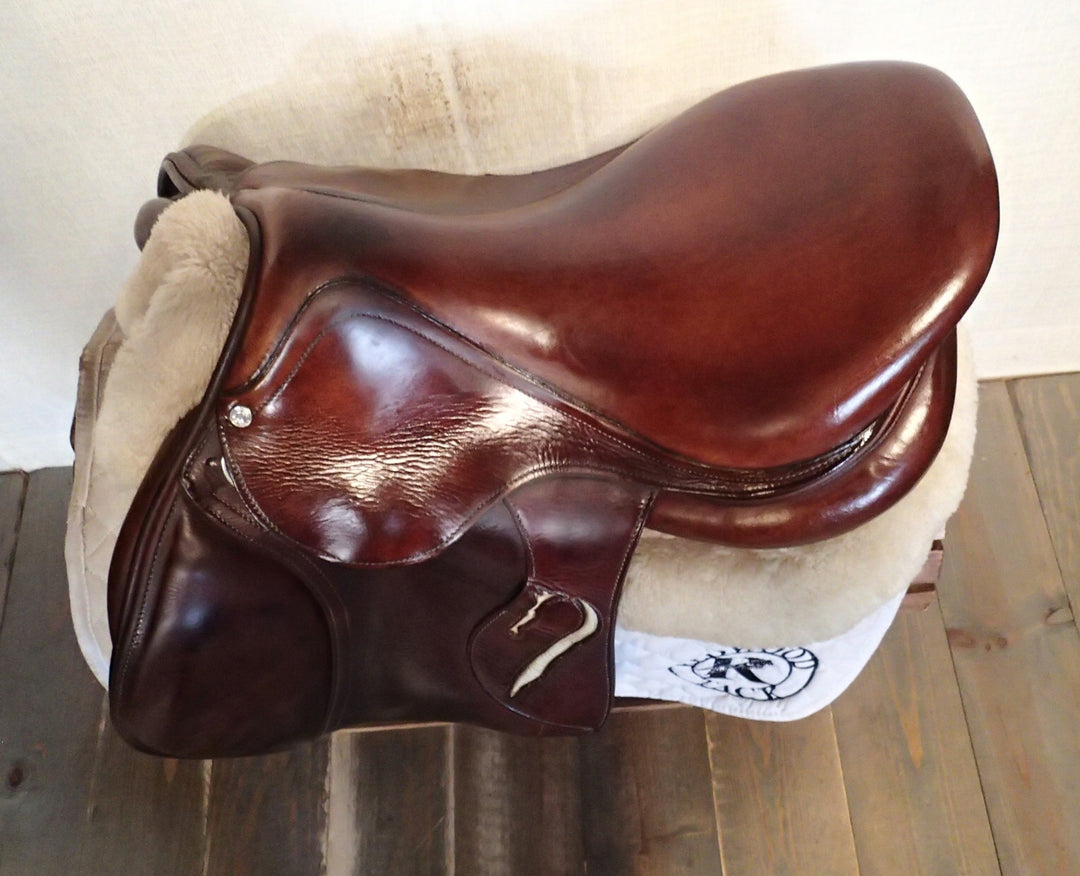 17.5" Antares Connexion Saddle - Full Calfskin - 2019 - 3AB Flaps - 4.5" dot to dot