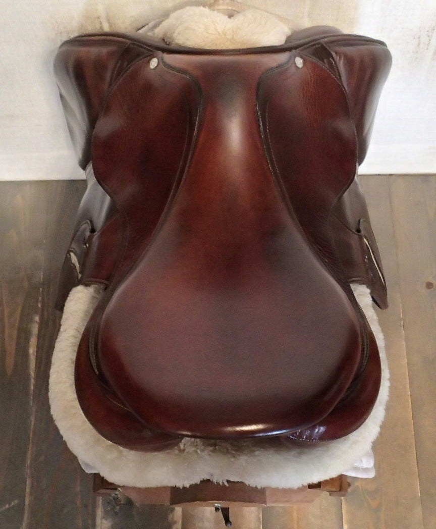17.5" Antares Connexion Saddle - Full Calfskin - 2019 - 3AB Flaps - 4.5" dot to dot