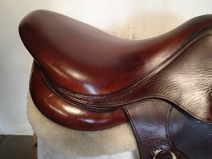 17.5" Antares Connexion Saddle - Full Calfskin - 2019 - 3AB Flaps - 4.5" dot to dot