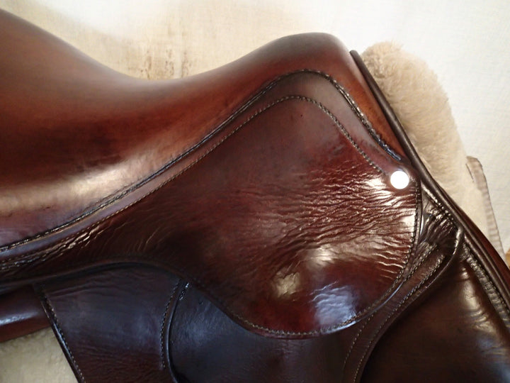 17.5" Antares Connexion Saddle - Full Calfskin - 2019 - 3AB Flaps - 4.5" dot to dot