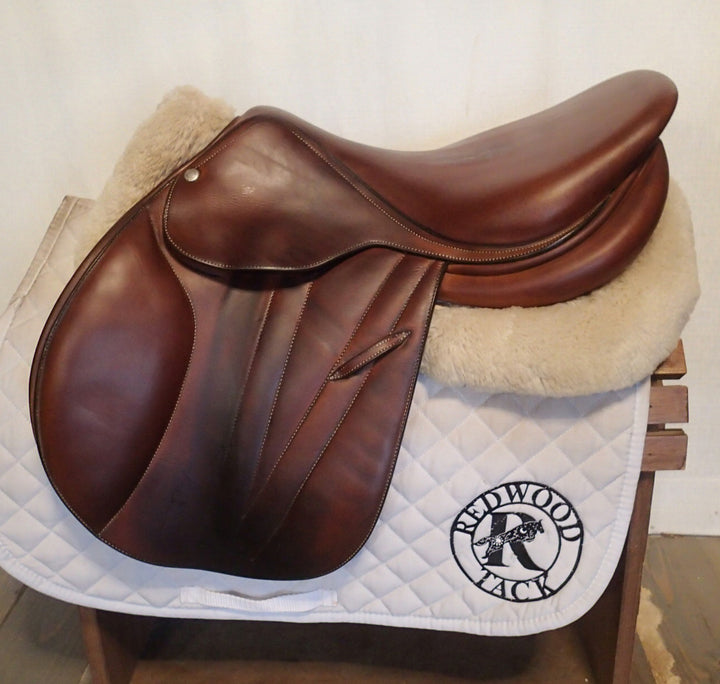 17" Butet Premium Saddle - Full Calfskin - 2018 - L Seat - 1 Flaps - 4.25" dot to dot (972)