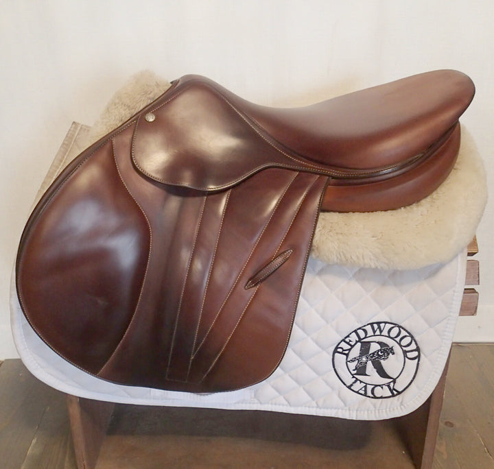 17" Butet Premium Saddle - Full Calfskin - 2017 - L Seat - 2.5 Flaps - 4.25" dot to dot (980)