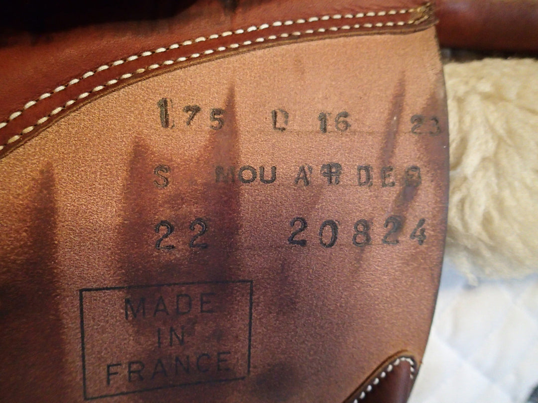 16" Butet Premium Saddle - Full Calfskin - 2022 - L Seat - 1.75 Flaps - 4.5" dot to dot (984)