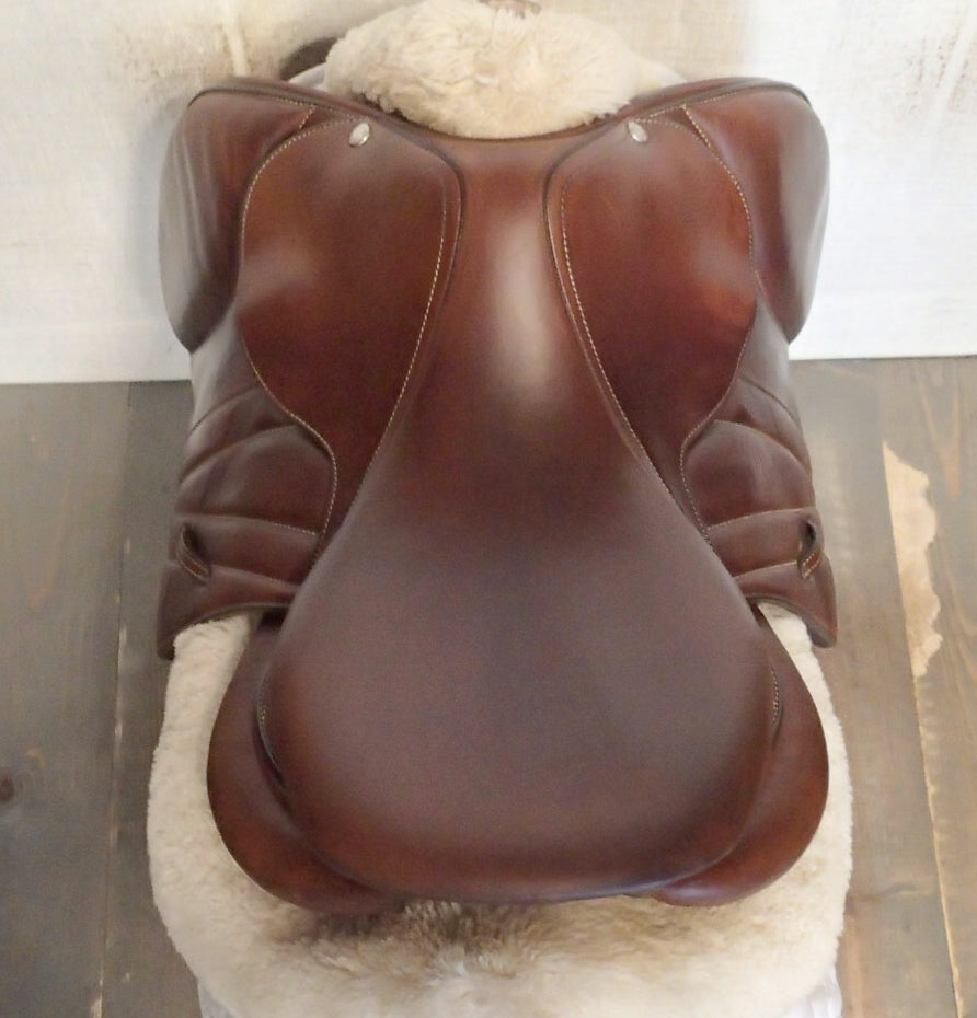 16" Butet Premium Saddle - Full Calfskin - 2022 - L Seat - 1.75 Flaps - 4.5" dot to dot (984)