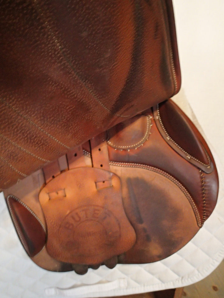 16" Butet Premium Saddle - Full Calfskin - 2022 - L Seat - 1.75 Flaps - 4.5" dot to dot (984)