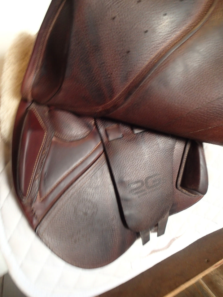 17.5" CWD Mademoiselle 2Gs Saddle - Full Buffalo - 2017 - 2L Flaps - SE32 - 4.5" dot to dot - Pro Panels (986)