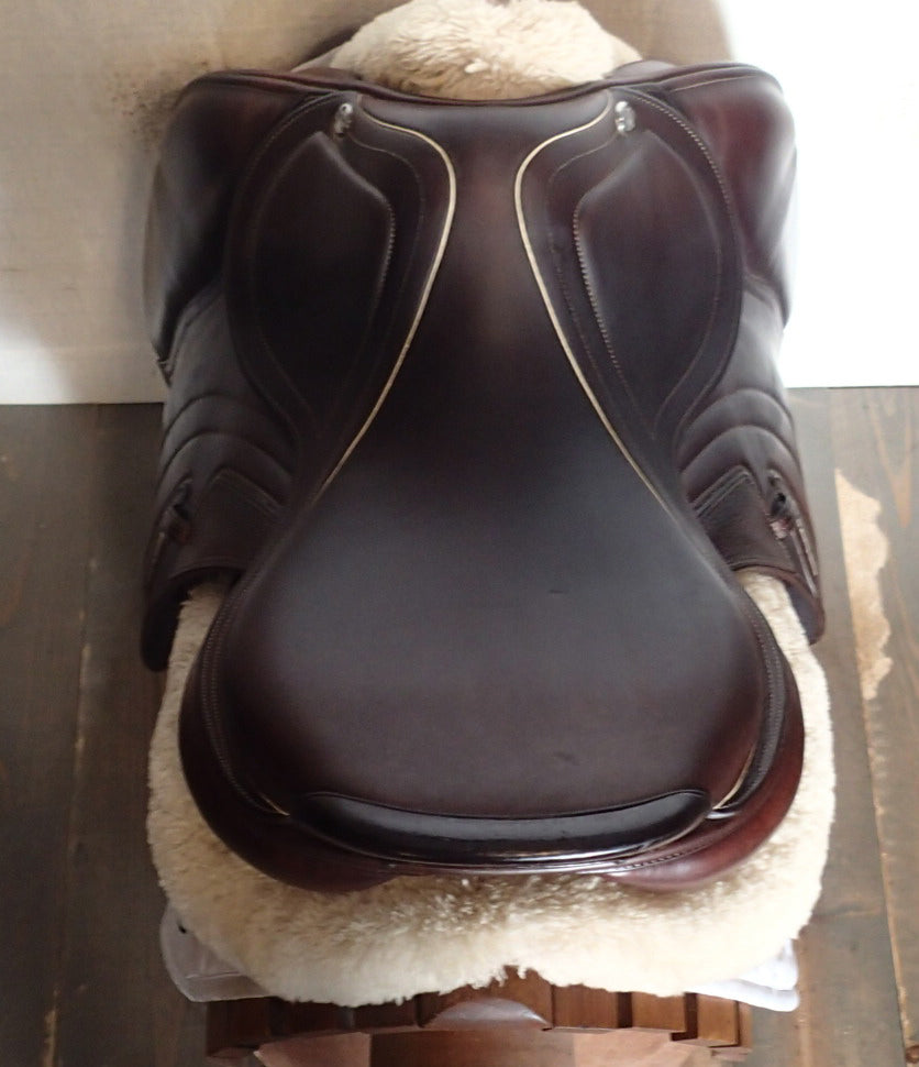 17.5" CWD Mademoiselle 2Gs Saddle - Full Buffalo - 2017 - 2L Flaps - SE32 - 4.5" dot to dot - Pro Panels (986)
