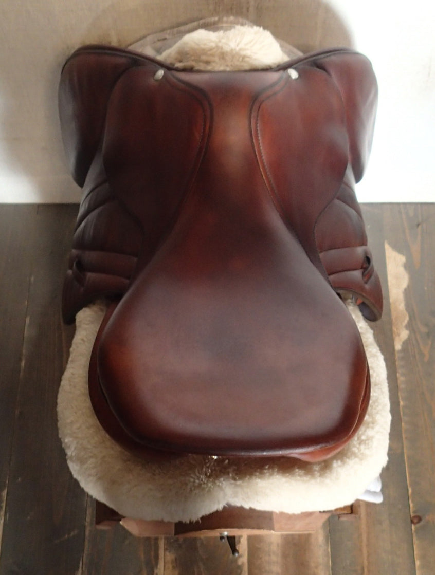 18" Butet Premium Saddle - Full Calfskin - 2015 - C Seat - 2.25 Flaps - 4.75" dot to dot (989)