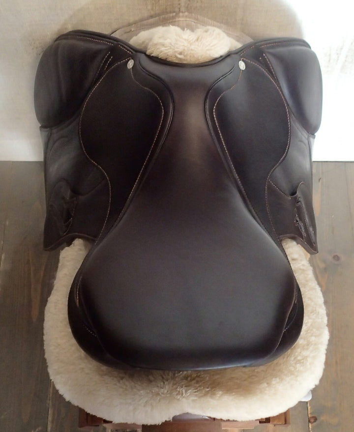 17" Antares Evolution Saddle - Full Buffalo - 2023 - 2NB Flaps - 4.5" dot to dot (990)