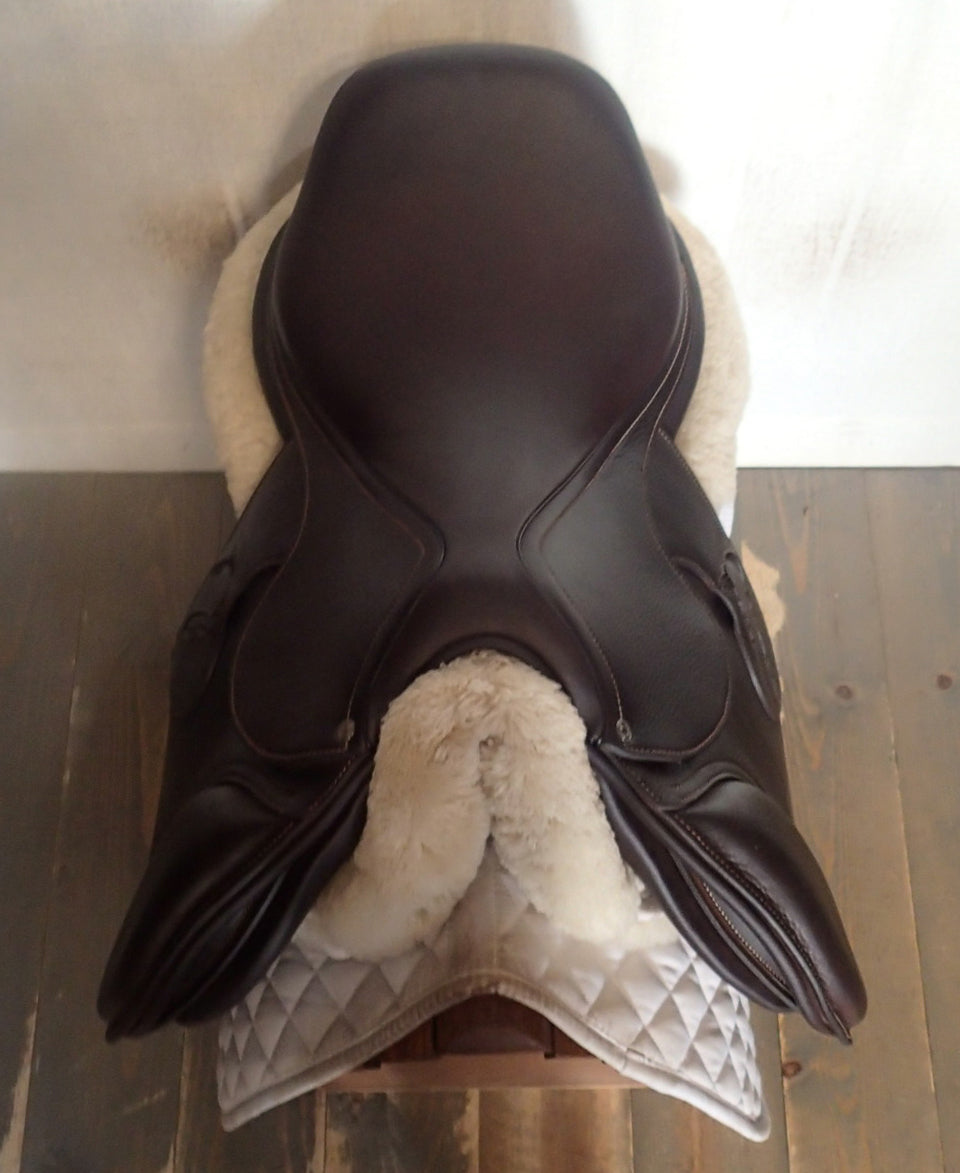 17" Antares Evolution Saddle - Full Buffalo - 2023 - 2NB Flaps - 4.5" dot to dot (990)