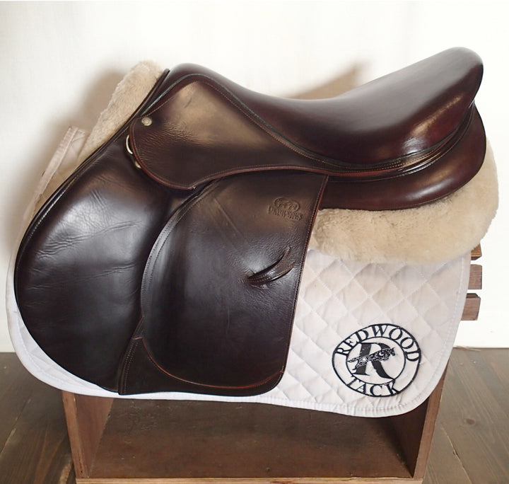 18" Devoucoux Oldara Saddle - Full Buffalo - 2013 - 4AA Flaps - 4.75" dot to dot (994)