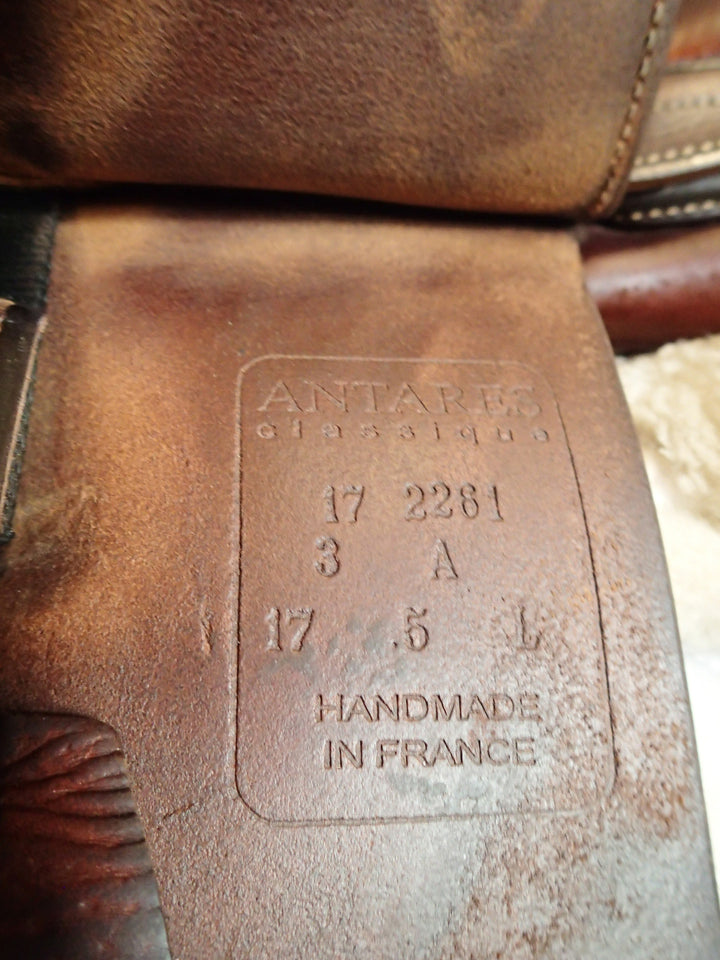 17.5" Antares Classique Saddle - 2017 - 3A Flaps - 4.75" dot to dot (997)