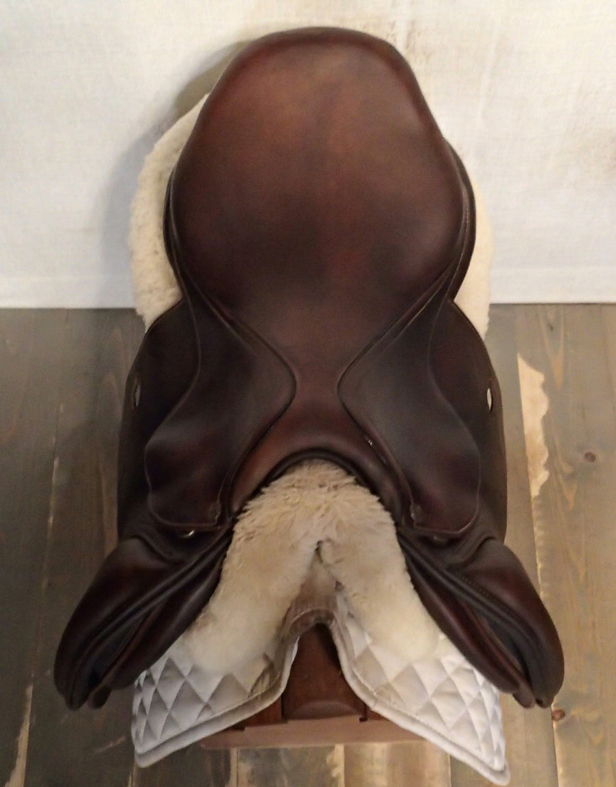 17" Antares Evolution Saddle - Full Buffalo - 2023 - 3DB Flaps - 4.75" dot to dot (999)