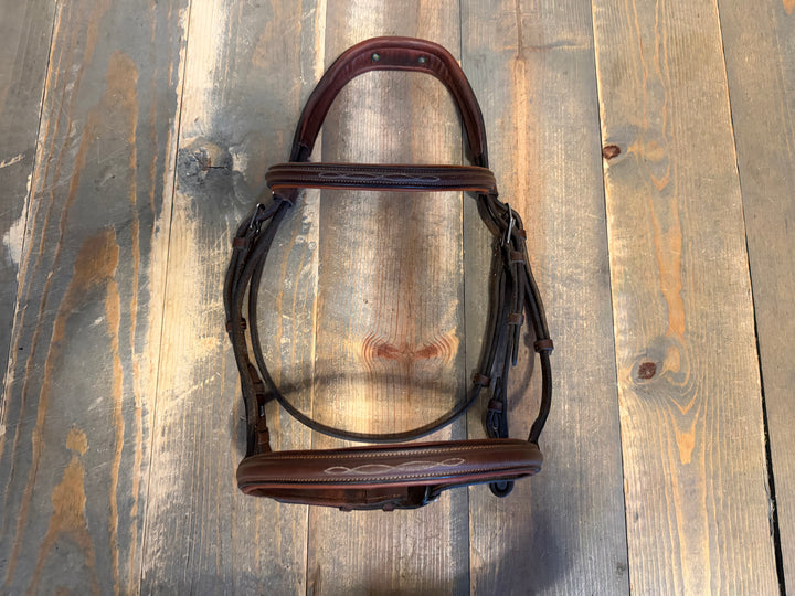 Antares Fancy Stitched Anatomic Bridle - Size 2 (horse)