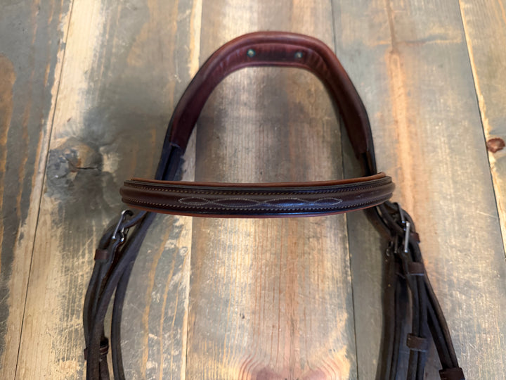Antares Fancy Stitched Anatomic Bridle - Size 2 (horse)