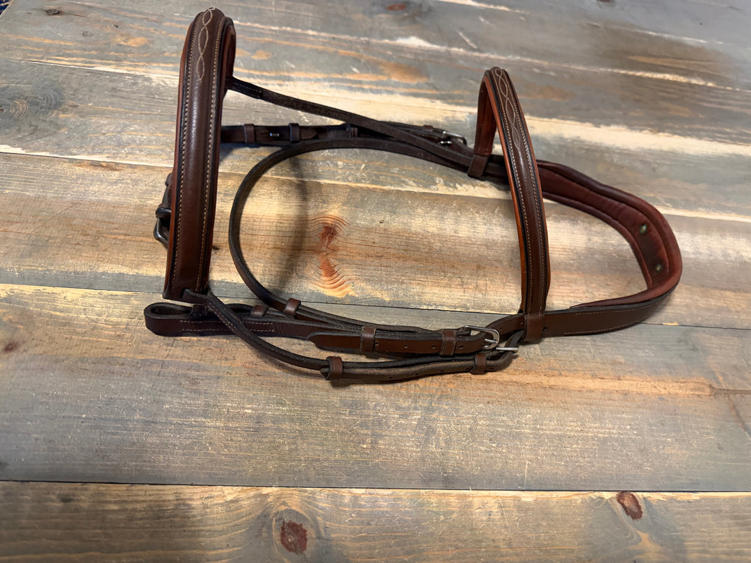 Antares Fancy Stitched Anatomic Bridle - Size 2 (horse)