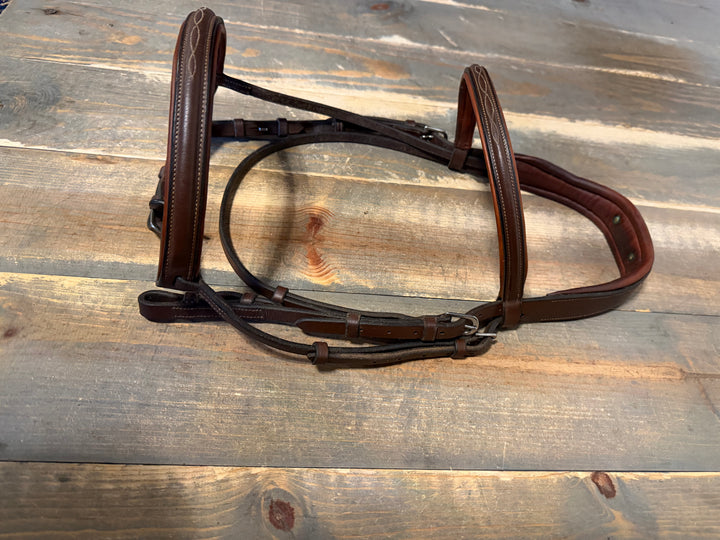 Antares Fancy Stitched Anatomic Bridle - Size 2 (horse)