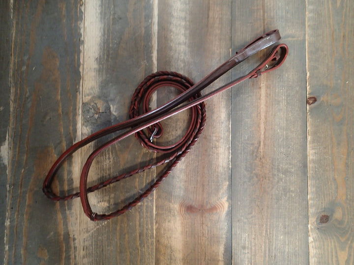 Devoucoux Raised Laced Reins - NEW - 114"