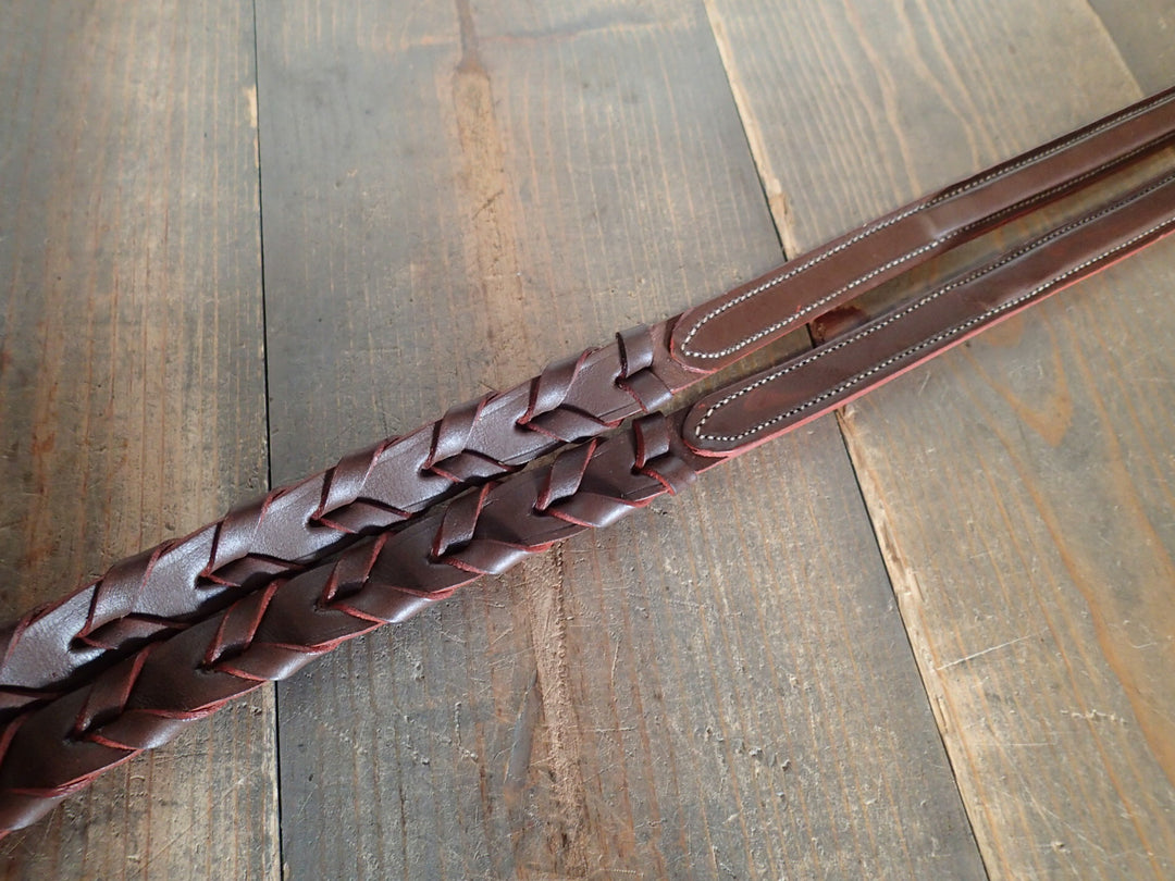 Devoucoux Raised Laced Reins - NEW - 114"