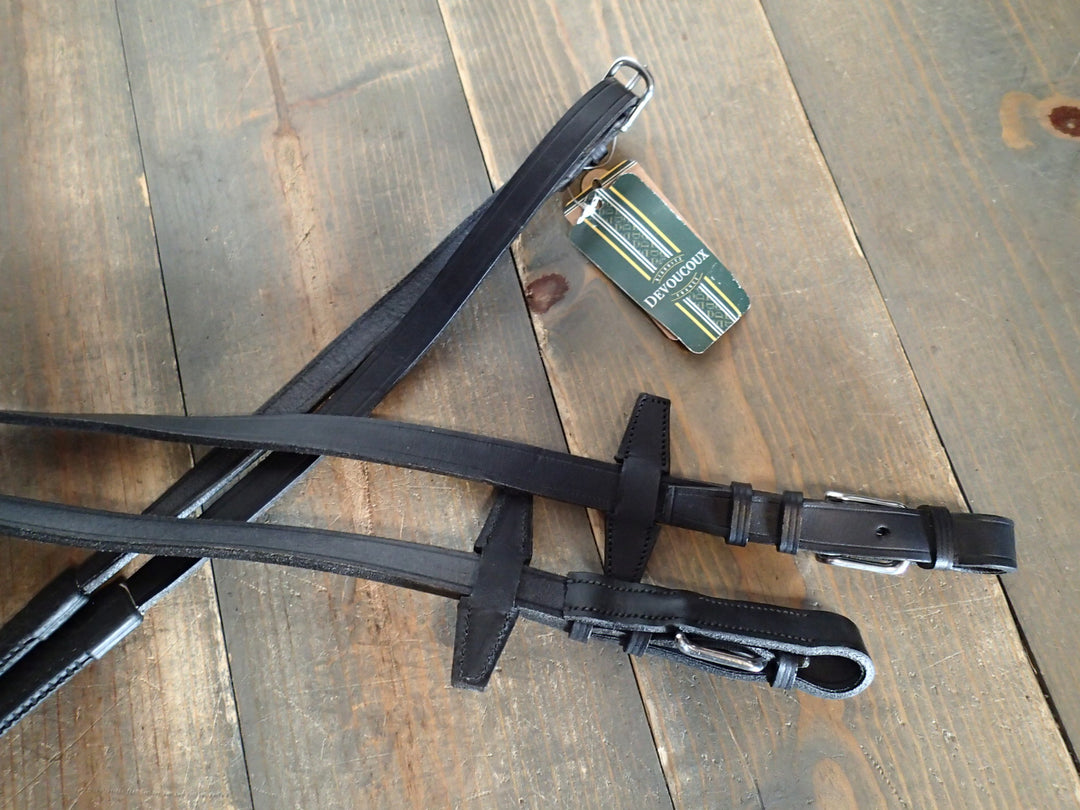 Devoucoux Hunter Rubber Reins - NEW with tags - 120"
