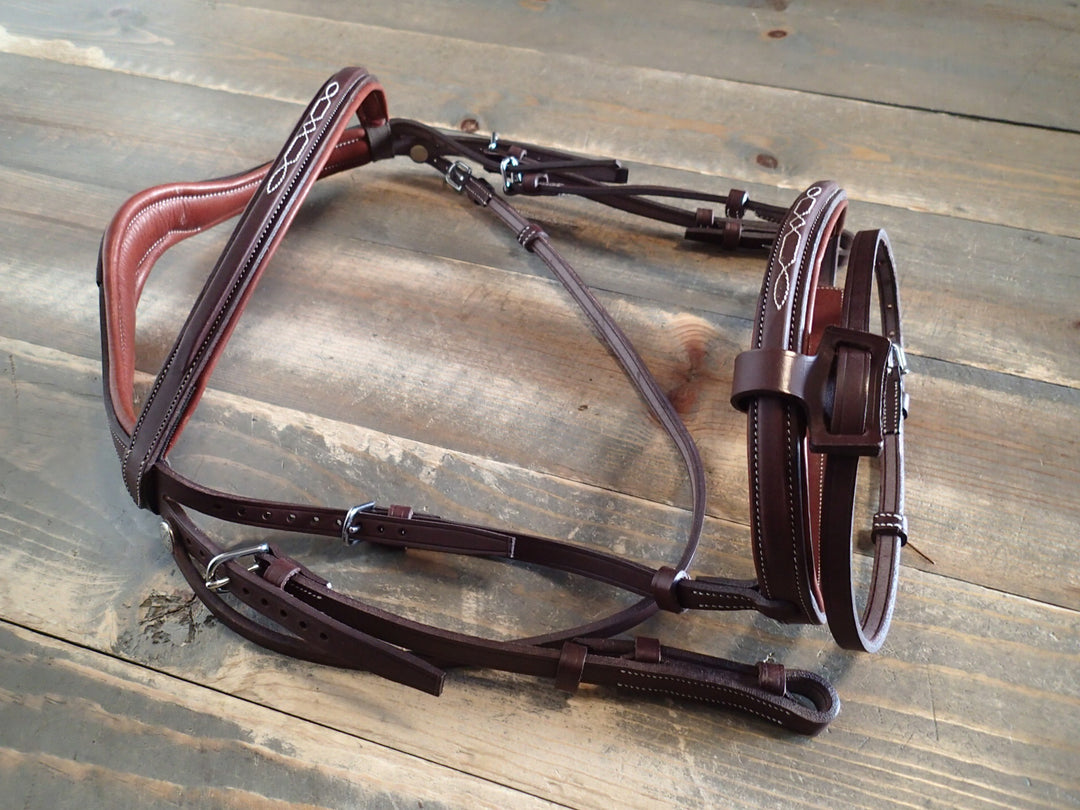 Devoucoux Chiberta Anatomic Fancy Stitched Bridle - NEW - Size 2