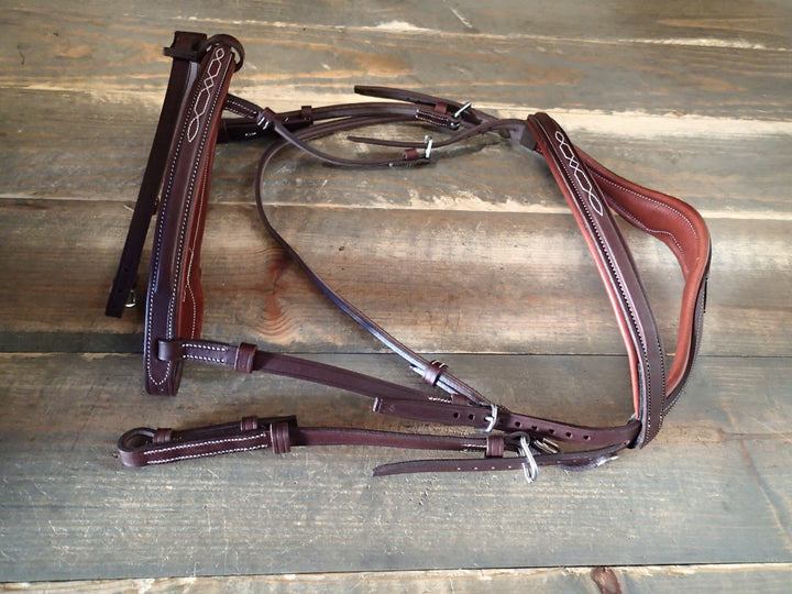 Devoucoux Chiberta Anatomic Fancy Stitched Bridle - NEW - Size 2
