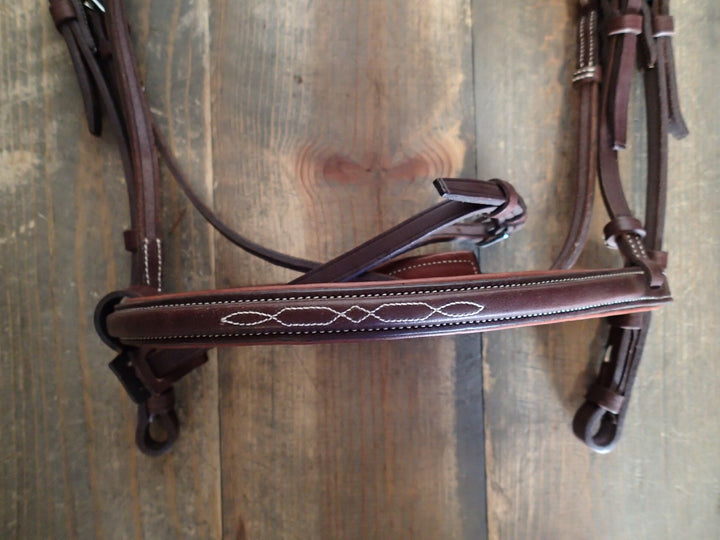 Devoucoux Fancy Stitched Hunter Bridle - NEW - S