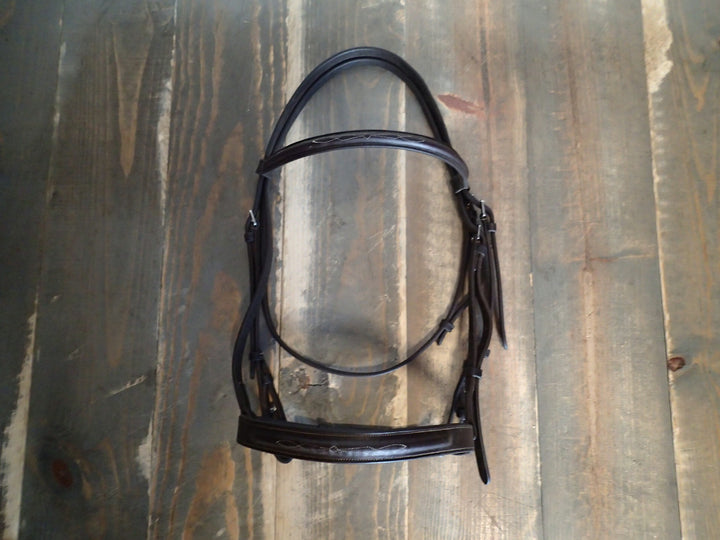 Pessoa Wide Noseband Fancy Stitched Bridle - Size Full
