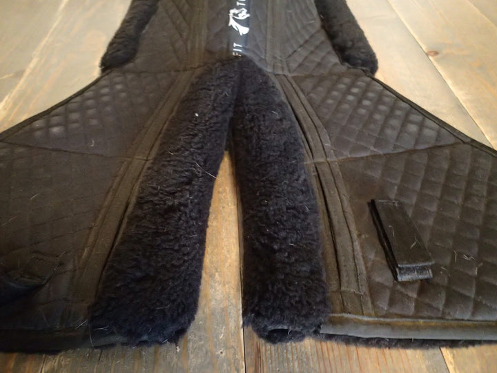 Total Saddle Fit Six Point Saddle Pad - Sheepskin Half Pad with Wither Freedom